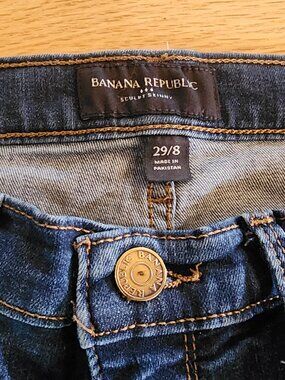 Banana Republic Sculpt Skinny Jeans Dark Wash Size 29/8 Stretch